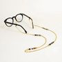 Glasses - Capsule glasses chain in brass and blond horn - L INDOCHINEUR X RIVÊT
