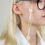 Glasses - Glasses chain in blond horn - L INDOCHINEUR X RIVÊT