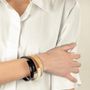 Bracelets - Bracelet ouvert Ruban en corne blonde taille S - L INDOCHINEUR X RIVÊT