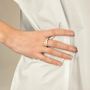 Bijoux - Bague Ruban en corne blonde taille L - L INDOCHINEUR X RIVÊT