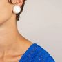 Bijoux - Boucles d'oreilles à clips Mont en corne blonde - L INDOCHINEUR X RIVÊT