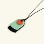 Jewelry - Apia pendant in horn and lacquer with black cord - L INDOCHINEUR X RIVÊT