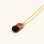Jewelry - Bacchia pendant in horn and black cord lacquer - L INDOCHINEUR X RIVÊT