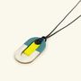Bijoux - Pendentif Dysis en corne et laque cordon noir - L INDOCHINEUR X RIVÊT