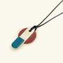 Jewelry - Arene pendant in horn and lacquer with black cord - L INDOCHINEUR X RIVÊT