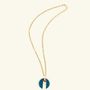 Bijoux - Pendentif Ether en corne et laque cordon noir - L INDOCHINEUR X RIVÊT