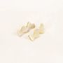 Bijoux - Boucles d'oreilles Flux en corne blonde - L INDOCHINEUR X RIVÊT