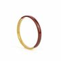 Bracelets - Bracelet jonc plat avec laque jaune taille S - L INDOCHINEUR X RIVÊT