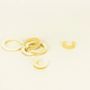 Jewelry - Set of 3 flat earcuffs in marbled black horn 14-18-20 mm - L INDOCHINEUR X RIVÊT