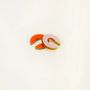 Jewelry - Set of 2 flat earcuffs in two-tone lacquered horn (orange-pink and pink-ivory) - L INDOCHINEUR X RIVÊT
