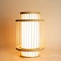 Candlesticks and candle holders - Bamboo and silk table lamp - L INDOCHINEUR X RIVÊT