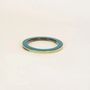 Bracelets - Jonc en corne blonde et laque verte, taille S - L INDOCHINEUR X RIVÊT