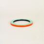 Bracelets - Bangle in horn with lacquer in orange and green, size S - L INDOCHINEUR X RIVÊT
