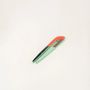 Barrettes - Double hairpin in orange -green lacquer - L INDOCHINEUR X RIVÊT