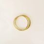 Bracelets - Set of 4 thin bangles in brass in size S - L INDOCHINEUR X RIVÊT