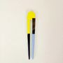 Barrettes - Double hairpin in yellow-blue lacquer - L INDOCHINEUR X RIVÊT