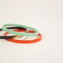 Bracelets - Set of 3 thin bangles in beige-khaki lacquer, size L - L INDOCHINEUR X RIVÊT