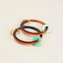 Jewelry - Large and small hoops in hoof with beige and khaki lacquer - L INDOCHINEUR X RIVÊT