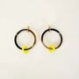 Jewelry - Large and small hoops in hoof with beige and khaki lacquer - L INDOCHINEUR X RIVÊT