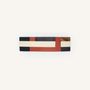 Barrettes - Rectangular hair clip in hoof with indigo and cream lacquer - L INDOCHINEUR X RIVÊT