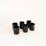 Napkins - Set of 6 napkin rings in black marble horn - L INDOCHINEUR X RIVÊT