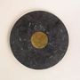 Glass - Centaure trivet in black stone with brass inlay - L INDOCHINEUR X RIVÊT