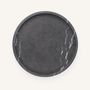 Trays - Large round tray Cassiopée in black stone - L INDOCHINEUR X RIVÊT