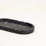 Plateaux - Plateau oval en marbre noir - L INDOCHINEUR X RIVÊT