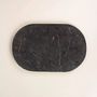 Kitchen utensils - Oval cutting board in black stone - L INDOCHINEUR X RIVÊT