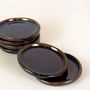 Everyday plates - Set of 6 small Hoa Bien green ceramic plates - L INDOCHINEUR X RIVÊT