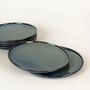Everyday plates - Set of 6 large Hoa Bien green ceramic plates - L INDOCHINEUR X RIVÊT
