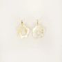 Bijoux - Boucles d'oreilles marguerite en corne blonde - L INDOCHINEUR X RIVÊT
