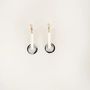 Bijoux - Boucles d'oreilles pendule en corne blonde et corne noire - L INDOCHINEUR X RIVÊT