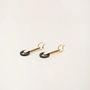 Bijoux - Boucles d'oreilles pendule en corne blonde - L INDOCHINEUR X RIVÊT