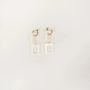 Bijoux - Boucles d'oreilles double hublot en nacre - L INDOCHINEUR X RIVÊT