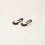 Bijoux - Boucles d'oreilles géométriques en corne blonde et noire - L INDOCHINEUR X RIVÊT