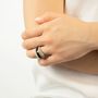Bijoux - Bague mix corne blonde et noire - L INDOCHINEUR X RIVÊT