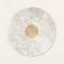 Glass - Centaure trivet in white marble with brass inlay - L INDOCHINEUR X RIVÊT