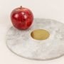 Glass - Centaure trivet in white marble with brass inlay - L INDOCHINEUR X RIVÊT