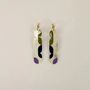 Jewelry - Nymphe hoop earrings 85 in black horn and Roux lacquer - L INDOCHINEUR X RIVÊT