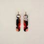 Jewelry - Nymphe hoop earrings 85 in blond horn and Parme lacquer - L INDOCHINEUR X RIVÊT