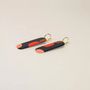 Jewelry - Nymphe hoop earrings 75 in black horn and Blue lacquer - L INDOCHINEUR X RIVÊT
