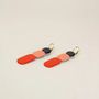 Jewelry - Totem hoop earrings 85 in blond horn and Parme lacquer - L INDOCHINEUR X RIVÊT
