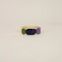 Bracelets - Totem bracelet 20 in black horn and Blue lacquer size S - L INDOCHINEUR X RIVÊT