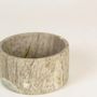 Caskets and boxes - Medium wide round pot in grey marble dia. 10cm H4cm - L INDOCHINEUR X RIVÊT