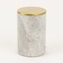Caskets and boxes - Neptune box in brass and white cloudy marble - L INDOCHINEUR X RIVÊT