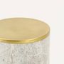 Caskets and boxes - Neptune box in brass and white cloudy marble - L INDOCHINEUR X RIVÊT