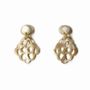 Bijoux - Boucles d'oreilles dentelle à tiges en sabot - L INDOCHINEUR X RIVÊT