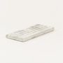 Soap dishes - Sirius large soap holder in white cloudy marble - L INDOCHINEUR X RIVÊT