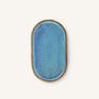 Everyday plates - Oval plate, Hoa Bien blue enamel - L INDOCHINEUR X RIVÊT